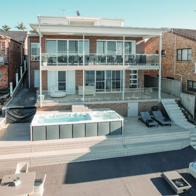 Kogarah Bay - We built a huge deck, including pool and spa decking, creating a beautiful and functional area for relaxation and entertainment.