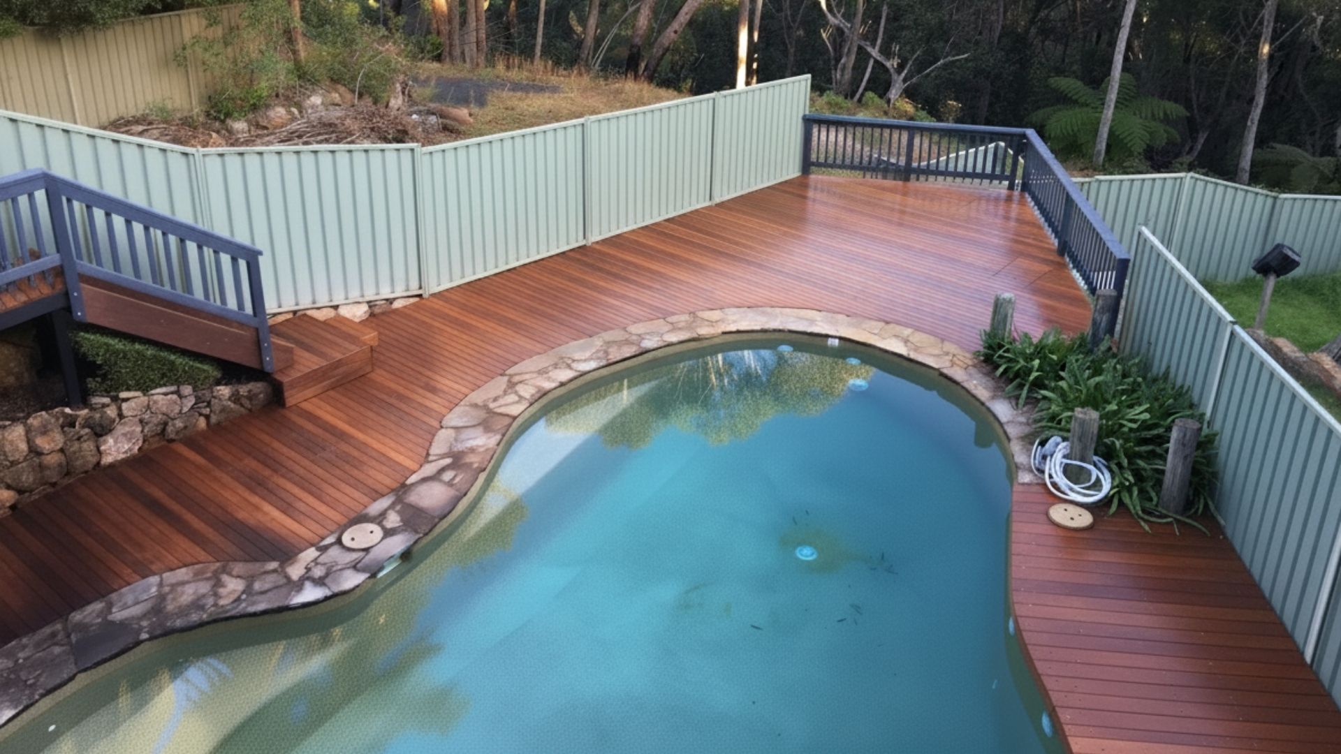 Illawong Pool. Deck & Stairs SMD