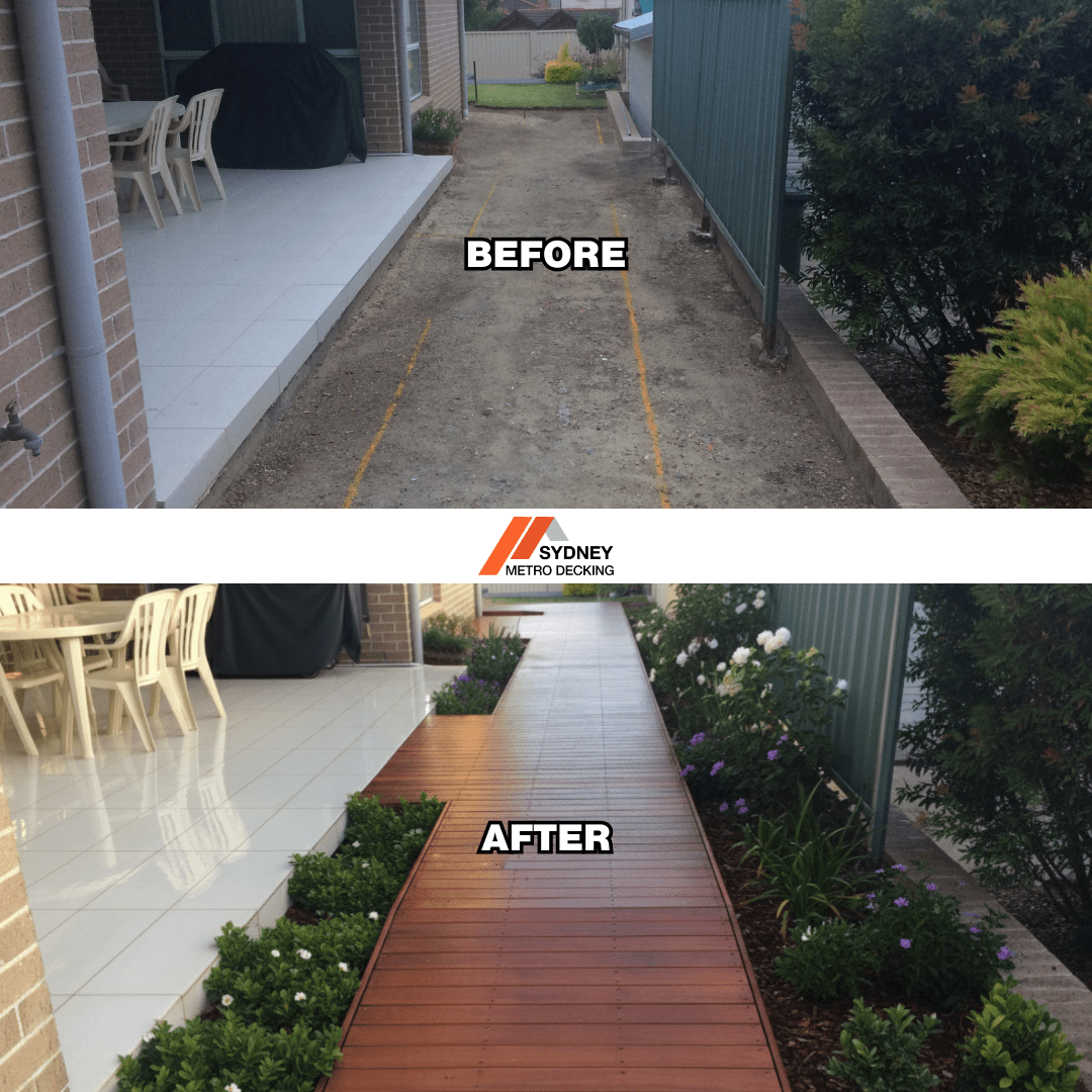 Before And After Side Deck Sydney Metro Decking